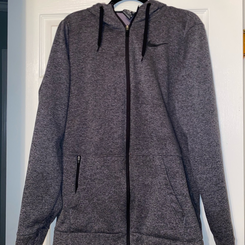 Nike Gray Zip-Up Hoodie